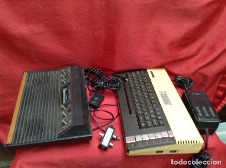 Videojuegos y consolas: Lote atar&iacute; , 2 consolas , 4 mandos transformador ,instrucciones , - Foto 1