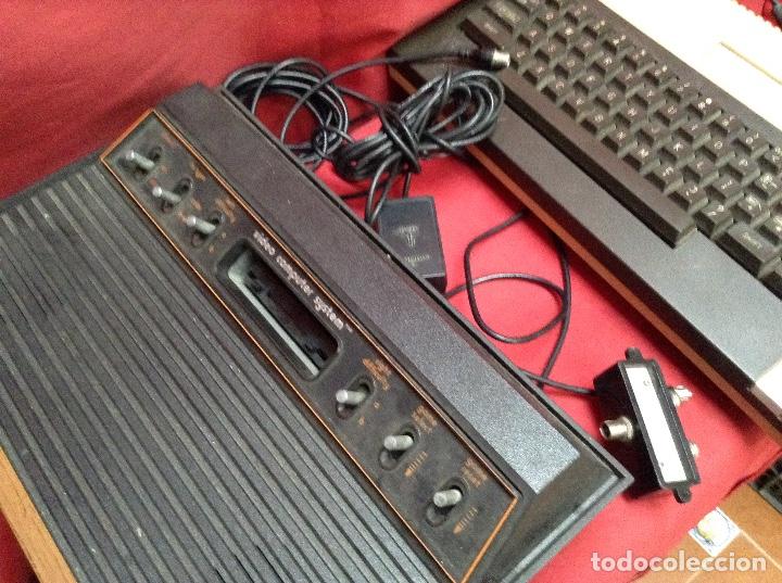 Videojuegos y consolas: Lote atar&iacute; , 2 consolas , 4 mandos transformador ,instrucciones , - Foto 5