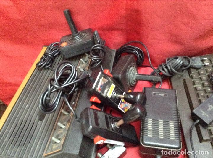 Videojuegos y consolas: Lote atar&iacute; , 2 consolas , 4 mandos transformador ,instrucciones , - Foto 10