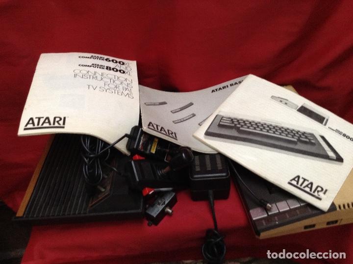 Videojuegos y consolas: Lote atar&iacute; , 2 consolas , 4 mandos transformador ,instrucciones , - Foto 11