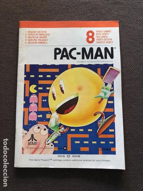 Videojuegos y consolas: CATALOGO INSTRUCCIONES JUEGO ATARI (PAC MAN) - Foto 1