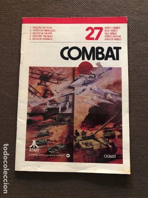 Videojuegos y consolas: CATALOGO INSTRUCCIONES JUEGO ATARI (COMBAT) - Foto 1