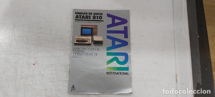 Videojuegos y consolas: ANTIGUO MANUAL DA ATARI DISCO ATARI 810 - Foto 1
