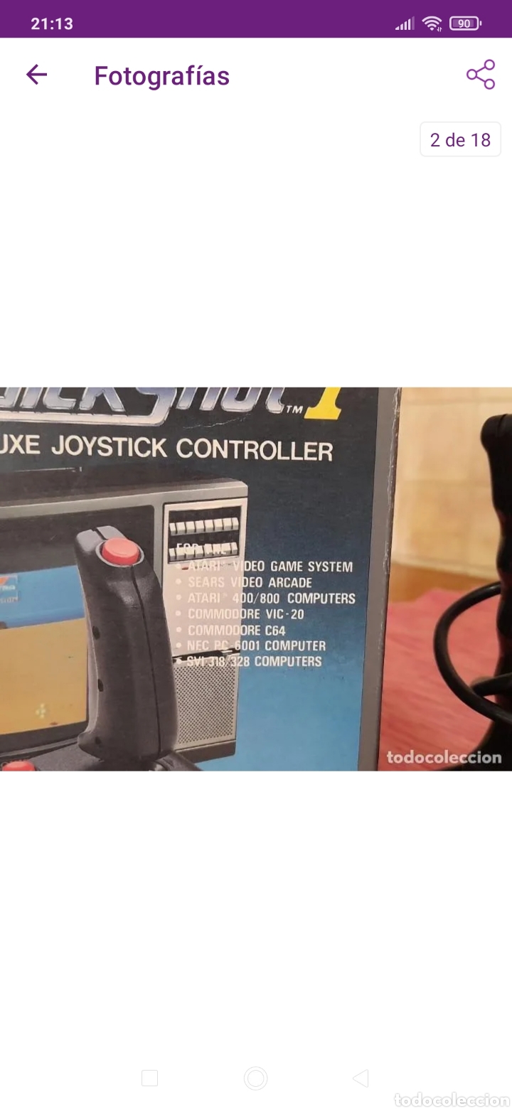 Videojuegos y Consolas: Vintage joystick quick shot I con caja original año 1984 - Foto 2 - 286190123