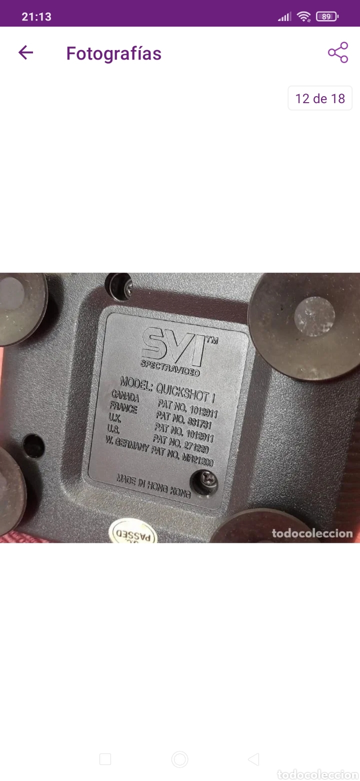 Videojuegos y Consolas: Vintage joystick quick shot I con caja original año 1984 - Foto 12 - 286190123