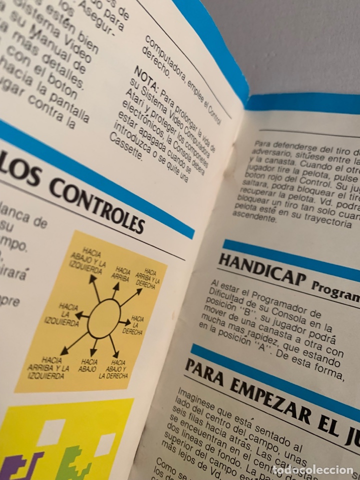 Videojuegos y Consolas: Manual de instrucciones del juego basketball para consola Atari - Foto 2 - 304563643