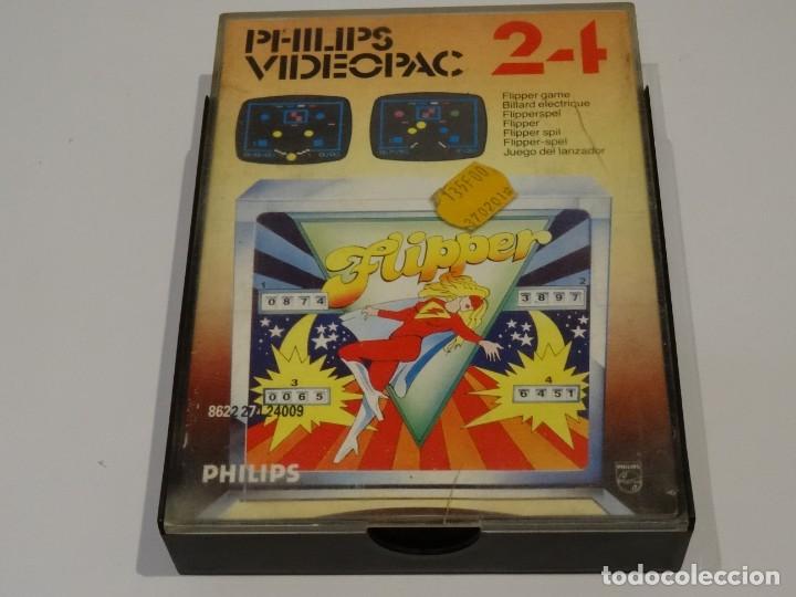 Videojuegos y consolas: PHILIPS VIDEOPAC - N&ordm; 24 Flipper Ed. Espa&ntilde;ola - Foto 2
