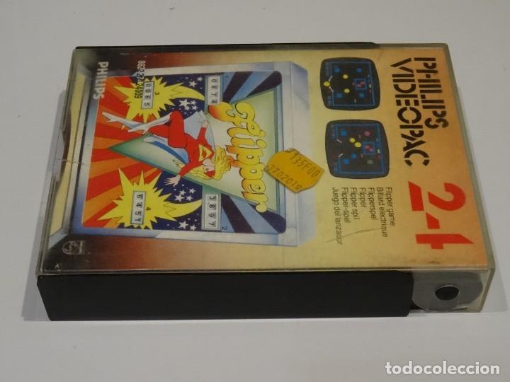 Videojuegos y consolas: PHILIPS VIDEOPAC - N&ordm; 24 Flipper Ed. Espa&ntilde;ola - Foto 3