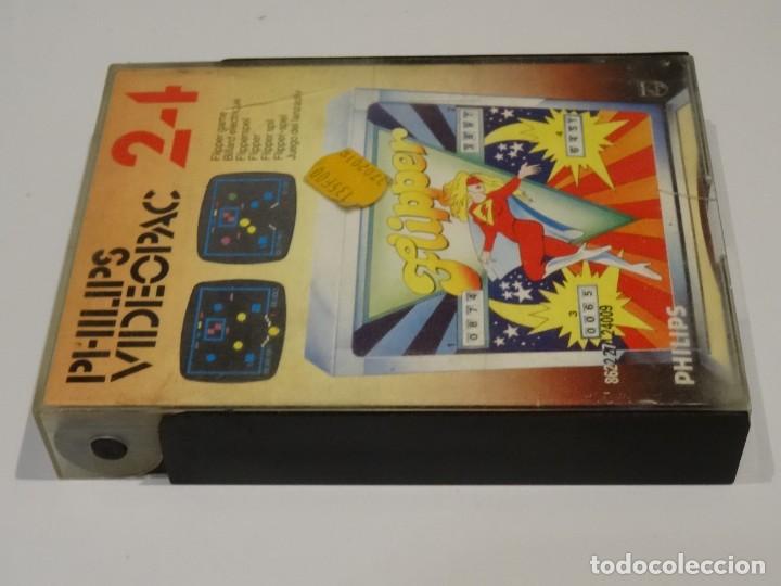 Videojuegos y consolas: PHILIPS VIDEOPAC - N&ordm; 24 Flipper Ed. Espa&ntilde;ola - Foto 5