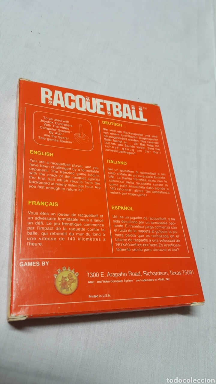 Videojuegos y consolas: RACQUETBALL DE ATARI - Foto 8