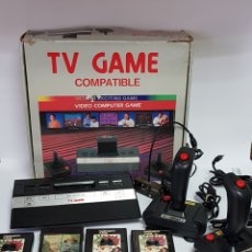 Videojuegos y Consolas: ATARI / TV GAME COMPATIBLE CON ATARI + 4 JUEGOS + DOS JOSTIKS/ FUNCIONA. Lote 320204898