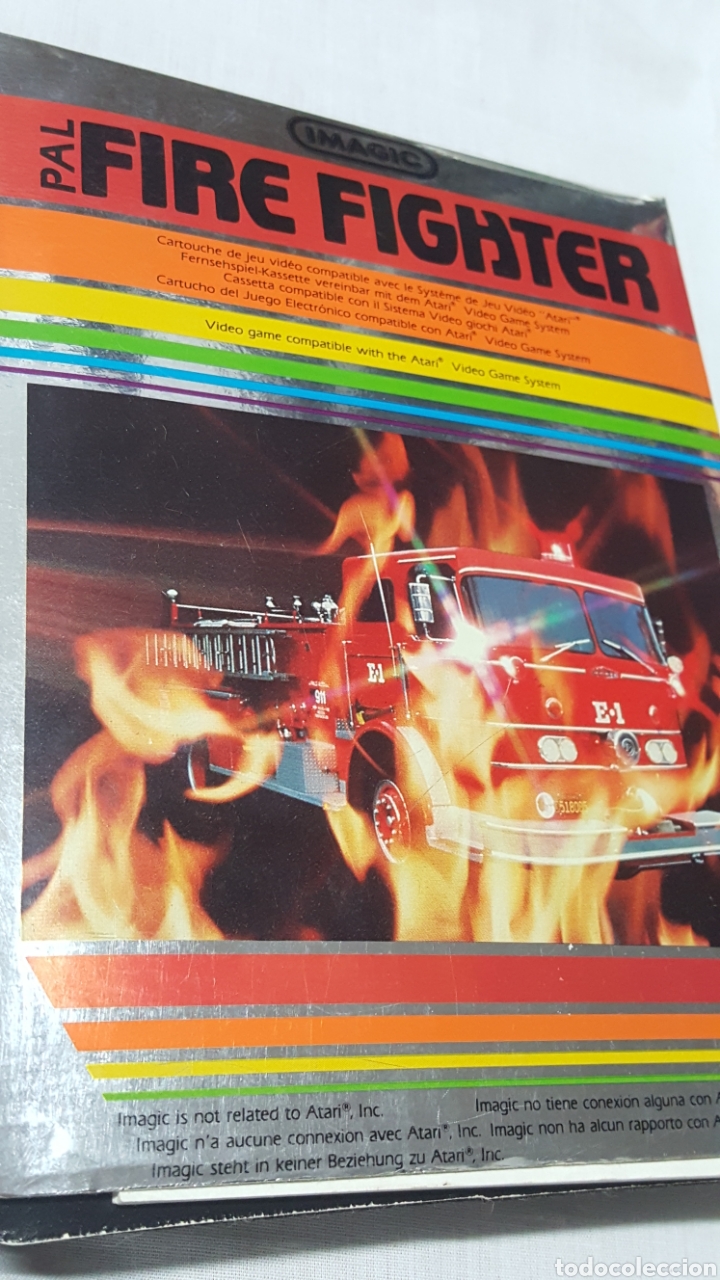 Videojuegos y consolas: FIRE FIGHTER DE IMAGIC PARS SISTEMA DE JUEGOS ATARI - Foto 1