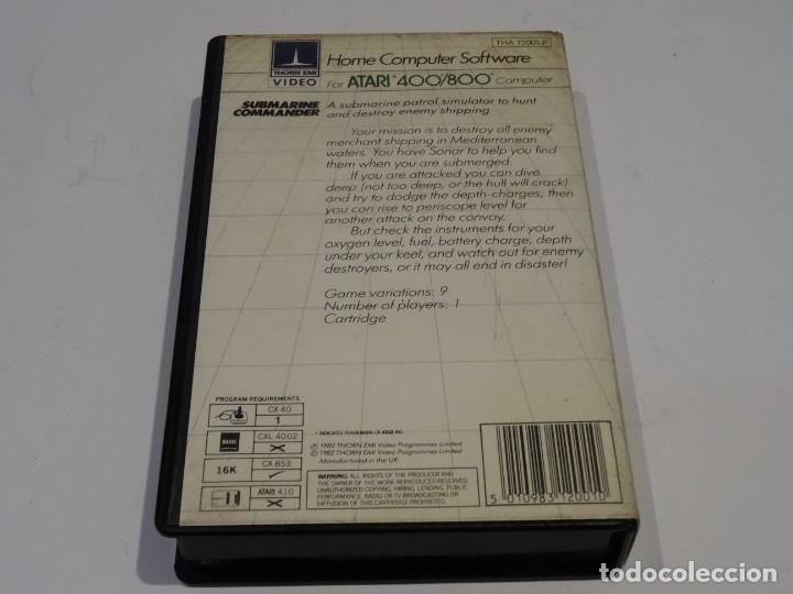 Videojuegos y consolas: Atari Home Computer 400 / 800 - Submarine Commander Estuche - Foto 7