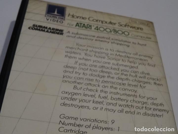 Videojuegos y consolas: Atari Home Computer 400 / 800 - Submarine Commander Estuche - Foto 8