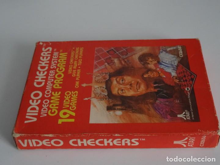 Videojuegos y consolas: Atari VCS 2600 - Video ChecKers + Funda Protectora Pl&aacute;stico - Foto 3