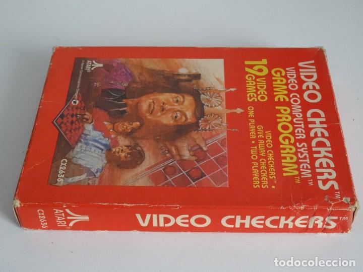 Videojuegos y consolas: Atari VCS 2600 - Video ChecKers + Funda Protectora Pl&aacute;stico - Foto 5