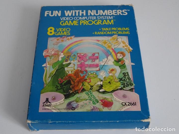 Videojuegos y consolas: Atari VCS 2600 - Fun With Numbers + Funda Protectora Pl&aacute;stico - Foto 2