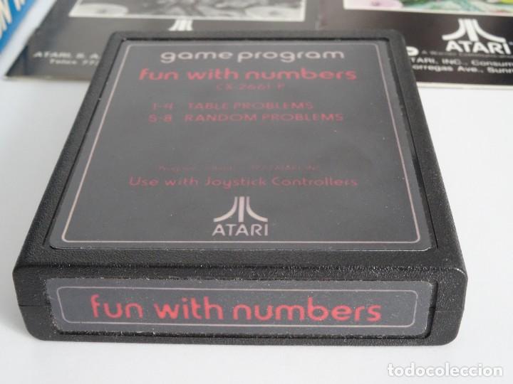 Videojuegos y consolas: Atari VCS 2600 - Fun With Numbers + Funda Protectora Pl&aacute;stico - Foto 8