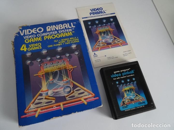 Videojuegos y consolas: Atari VCS 2600 - Video Pinball + Funda Protectora Pl&aacute;stico - Foto 2