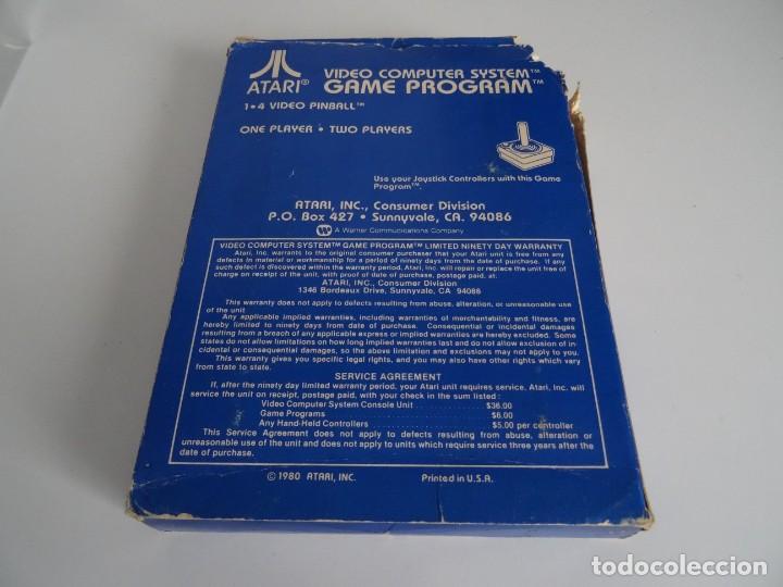 Videojuegos y consolas: Atari VCS 2600 - Video Pinball + Funda Protectora Pl&aacute;stico - Foto 10