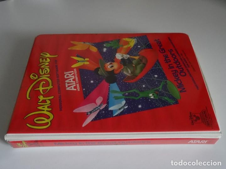 Videojuegos y consolas: Atari Home Computers - Mickey in the Great OutDoors Disco 5 1/4 Disc Atari - Foto 3