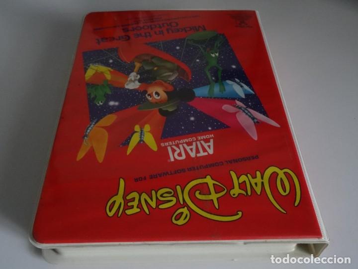 Videojuegos y consolas: Atari Home Computers - Mickey in the Great OutDoors Disco 5 1/4 Disc Atari - Foto 4