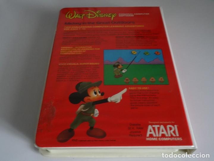 Videojuegos y consolas: Atari Home Computers - Mickey in the Great OutDoors Disco 5 1/4 Disc Atari - Foto 7