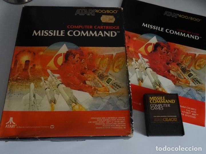 Videojuegos y consolas: Atari Home Computer 400 / 800 - Missile Commando Caja Cart&oacute;n Gigante - Foto 2