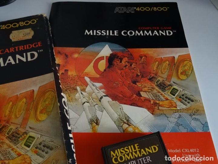 Videojuegos y consolas: Atari Home Computer 400 / 800 - Missile Commando Caja Cart&oacute;n Gigante - Foto 4
