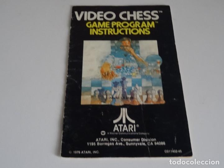 Videojuegos y consolas: Atari VCS 2600 - Manual del Juego - VIDEO CHESS - - Foto 1