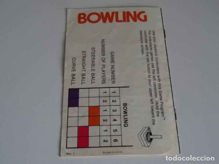 Videojuegos y consolas: Atari VCS 2600 - Manual del Juego - BOWLING - Atari - Foto 3