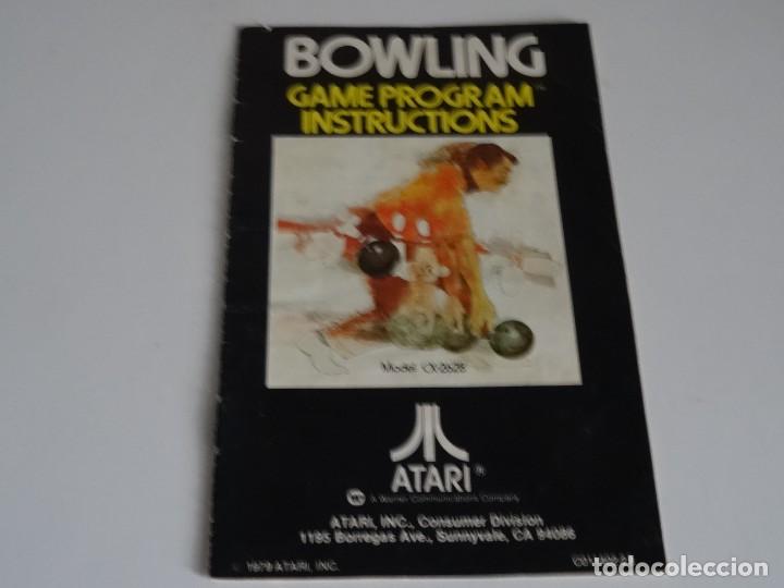 Videojuegos y consolas: Atari VCS 2600 - Manual del Juego - BOWLING - Atari - Foto 1