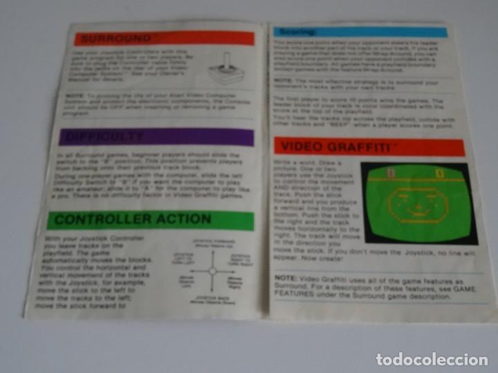Videojuegos y consolas: Atari VCS 2600 - Manual del Juego - SURROUND - Atari - Foto 2