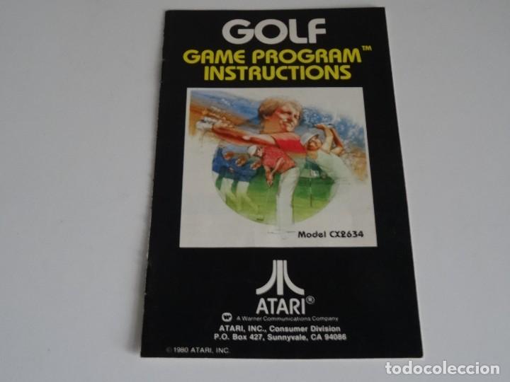 Videojuegos y consolas: Atari VCS 2600 - Manual del Juego - GOLF - Atari - Foto 1