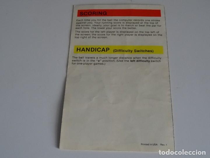 Videojuegos y consolas: Atari VCS 2600 - Manual del Juego - MINIATURE GOLF - Atari - Foto 3