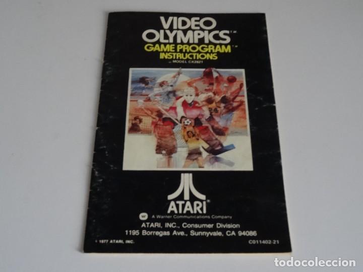Videojuegos y consolas: Atari VCS 2600 - Manual del Juego - VIDEO OLYMPICS - Atari - Foto 1