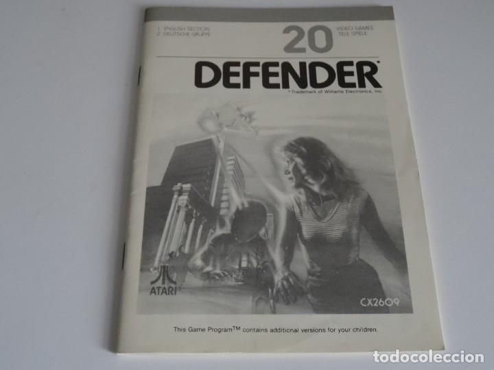 Videojuegos y consolas: Atari VCS 2600 - Manual del Juego - DEFENDER - Atari - Foto 1