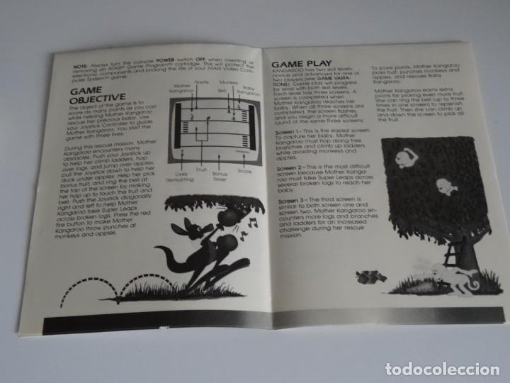 Videojuegos y consolas: Atari VCS 2600 - Manual del Juego - KANGAROO - Atari - Foto 2