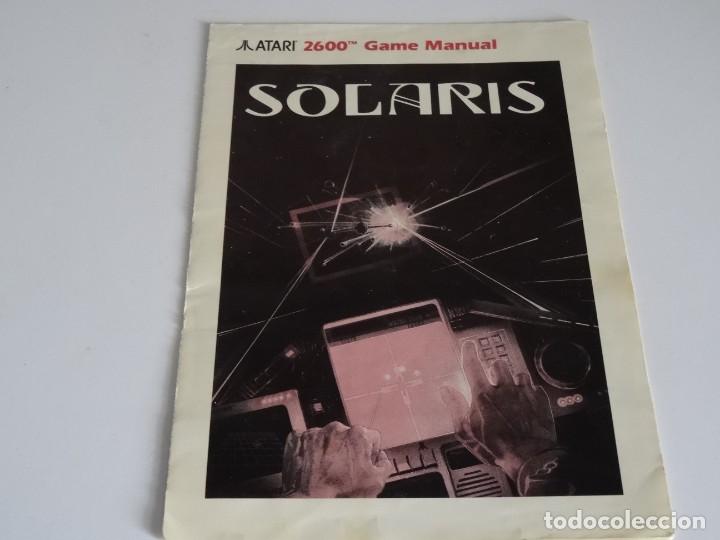 Videojuegos y consolas: Atari VCS 2600 - Manual del Juego - SOLARIS - Atari - Foto 1