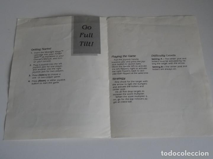 Videojuegos y consolas: Atari VCS 2600 - Manual del Juego - Midnight Magic - Atari - Foto 2