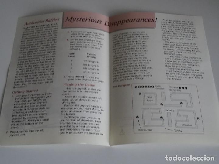 Videojuegos y consolas: Atari VCS 2600 - Manual del Juego - VENTURE - Atari - Foto 2