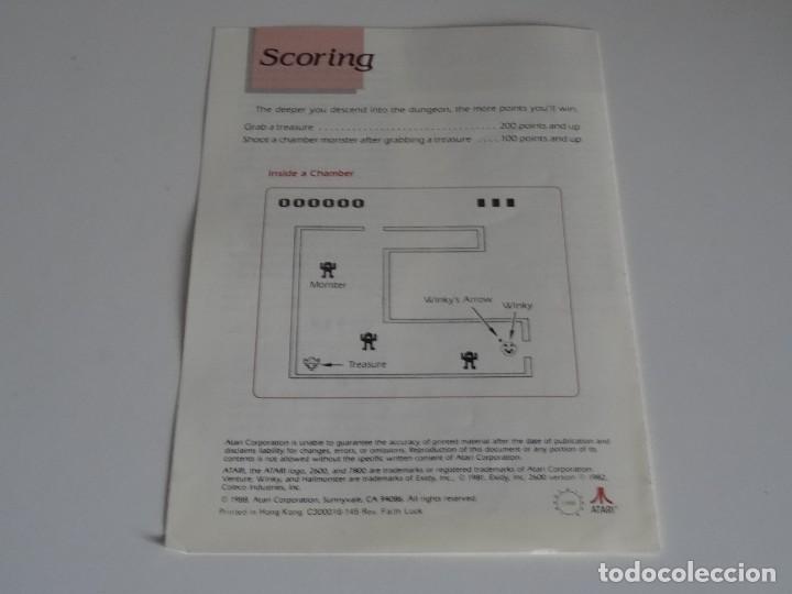 Videojuegos y consolas: Atari VCS 2600 - Manual del Juego - VENTURE - Atari - Foto 3