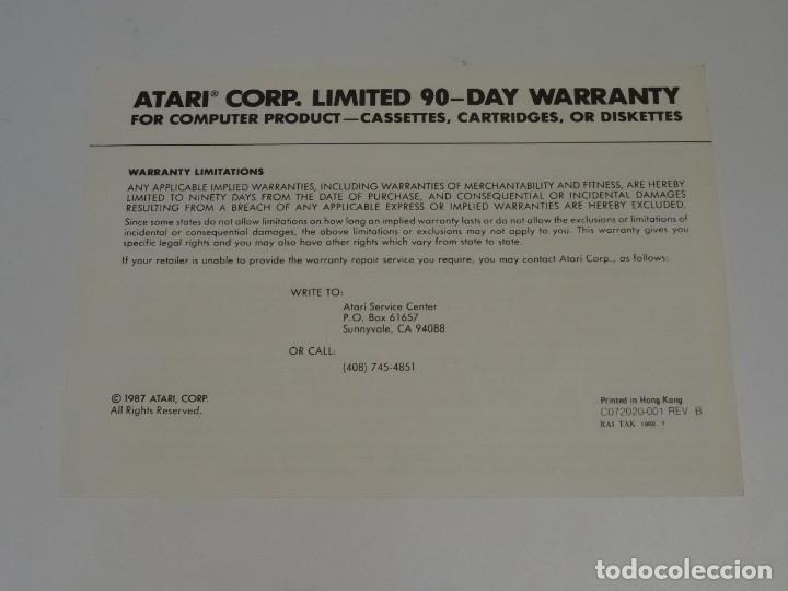 Videojuegos y consolas: Atari VCS 2600 - Garant&iacute;a Warranty Limited 90 Days - Atari - Foto 2