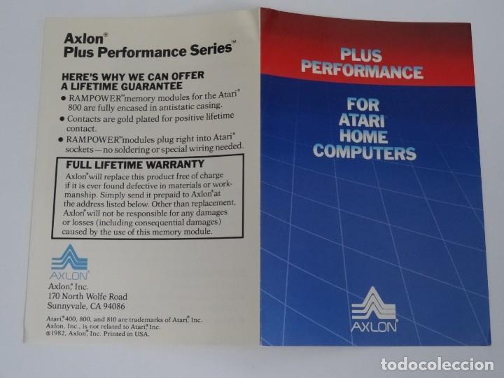 Videojuegos y consolas: Atari Home Computers - Cat&aacute;logo Plus Performance Axlon - Foto 3
