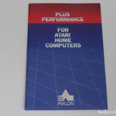 Videojuegos y Consolas: ATARI HOME COMPUTERS - CATÁLOGO PLUS PERFORMANCE AXLON FOR ATARI HOME COMPUTERS. Lote 326383493
