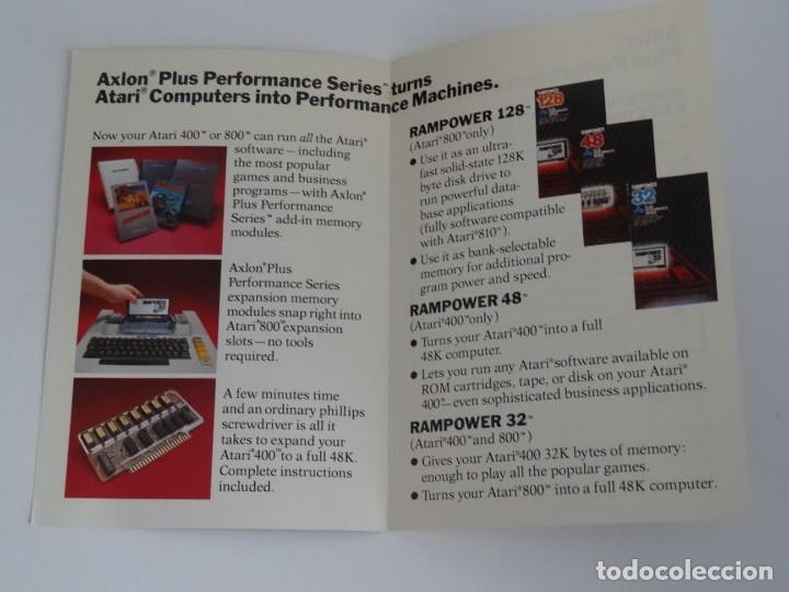 Videojuegos y consolas: Atari Home Computers - Cat&aacute;logo Plus Performance Axlon for Atari Home Computers - Foto 2