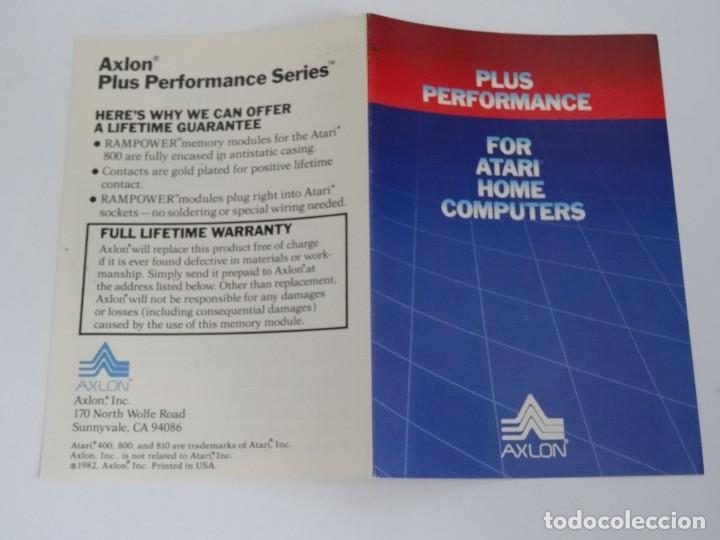 Videojuegos y consolas: Atari Home Computers - Cat&aacute;logo Plus Performance Axlon for Atari Home Computers - Foto 3