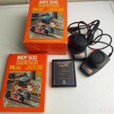 Videojogos e Consolas: INDY 500 - ATARI VCS 1978 - CAJAS ORIGINALES CON CARTUCHO Y MANDOS - MUY BUEN ESTADO. Lote 335679443