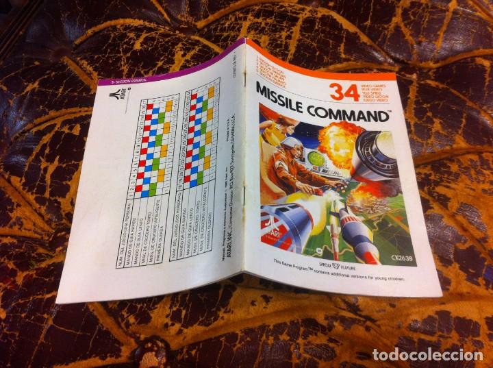 Videojuegos y consolas: ATARI. INSTRUCCIONES, MANUAL, PROGRAMA. VIDEO JUEGO. MISSILE COMMAND. N&ordm; 34 - Foto 1