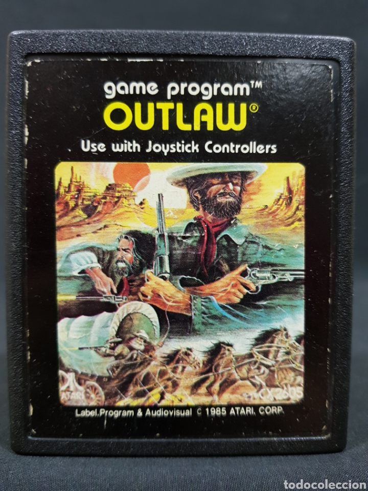 Videojuegos y consolas: Juego Atari Outlaw A&ntilde;o 1985 Retro Vintage - Foto 1